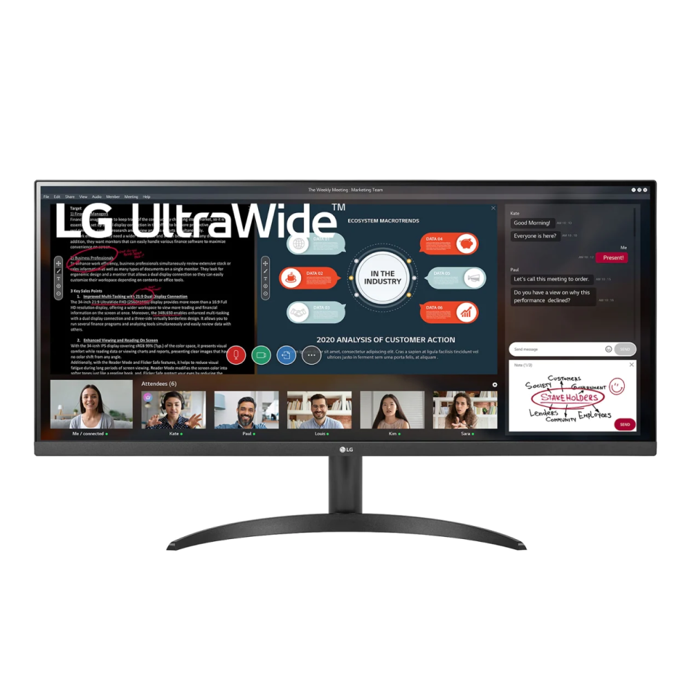 UltraWide IPS монитор LG 34 дюйма 34WP500-B