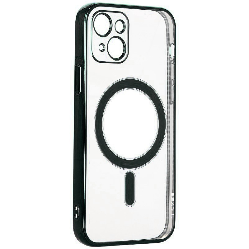 Силиконовый чехол J-case с магнитом (MagSafe) для iPhone 13 (6.1) 2021 (Зеленый)