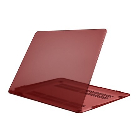 Чехол Hardshell Case для Macbook Air 13,3 (A1369; A1466) (Бордовый прозрачный)