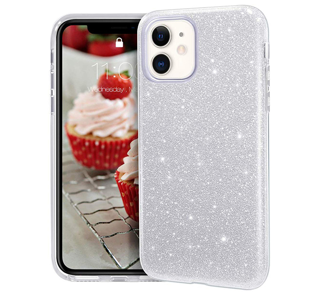   Чехолер Силиконовый чехол Sparkle Case для iPhone 11 Pro Max (Серебро)
