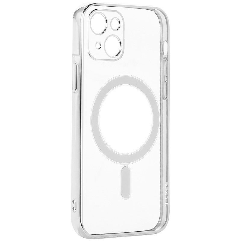 Чехол для iPhone 13 Mini Силиконовый чехол J-case с магнитом (MagSafe) для iPhone 13 Mini (5.4) (Белый)