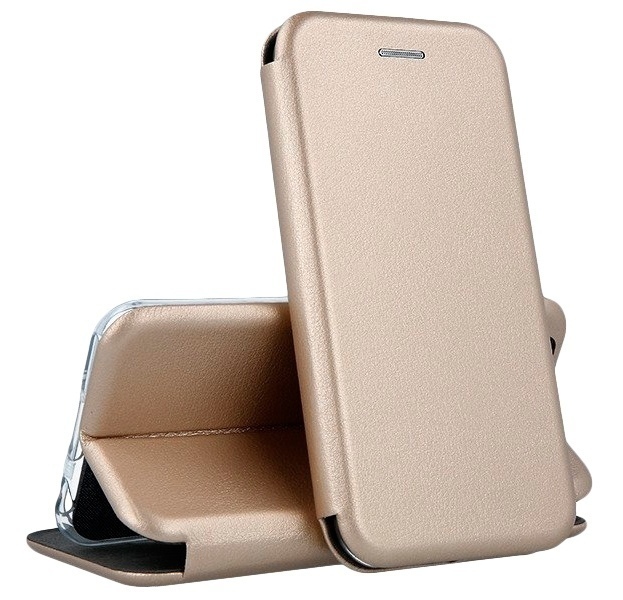 Чехол-книжка из эко-кожи Deppa Clamshell для Xiaomi Mi 10T (Золотой)