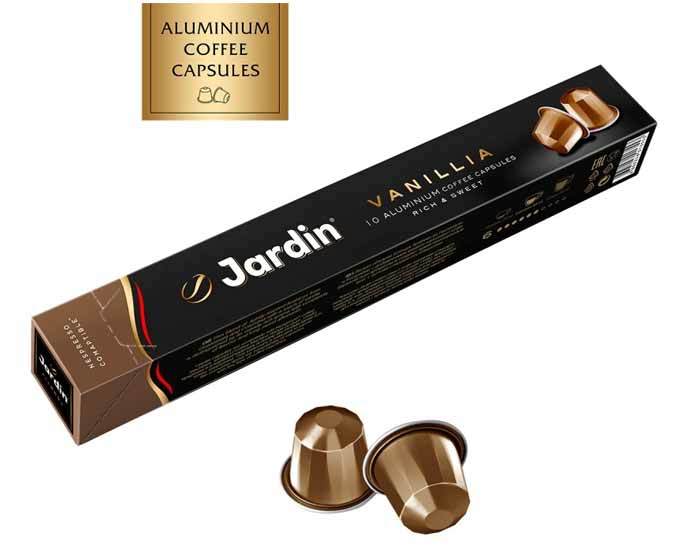 Кофе в капсулах Jardin Vanillia, 10 капсул для кофемашин Nespresso (Жардин)