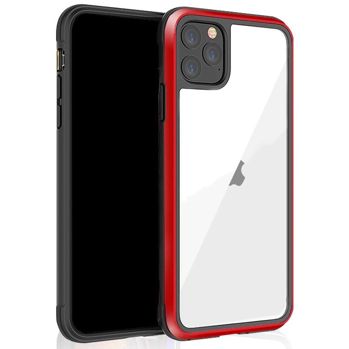 Противоударный чехол с алюминиевой рамкой K-Doo Ares для iPhone 12 Pro (Красный)
