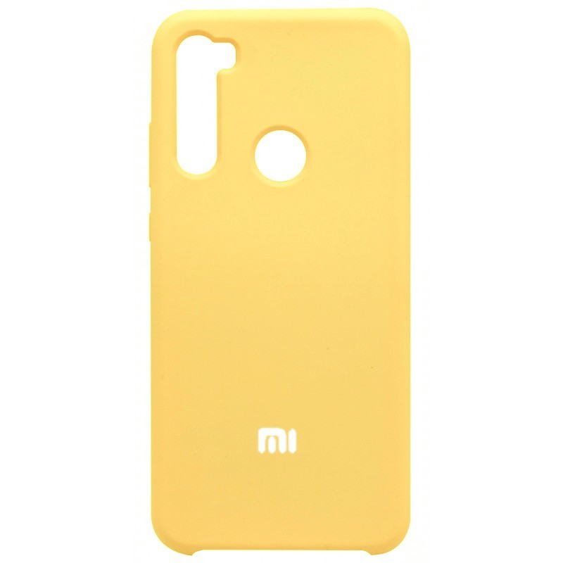   Чехолер Силиконовый чехол Silicone Cover для Xiaomi Redmi Note 8 (Желтый)