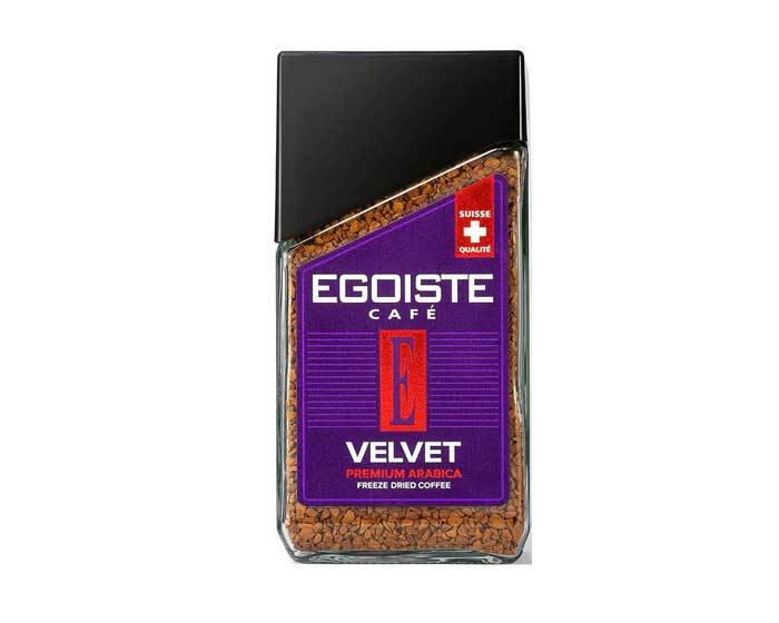 Кофе растворимый Egoiste Velvet, 95 г стеклянная банка (Эгоист)