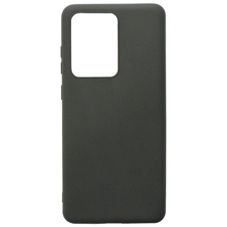 Силиконовый чехол Mat TPU матовый 1.0mm для Samsung Galaxy S20 Ultra (Черный)
