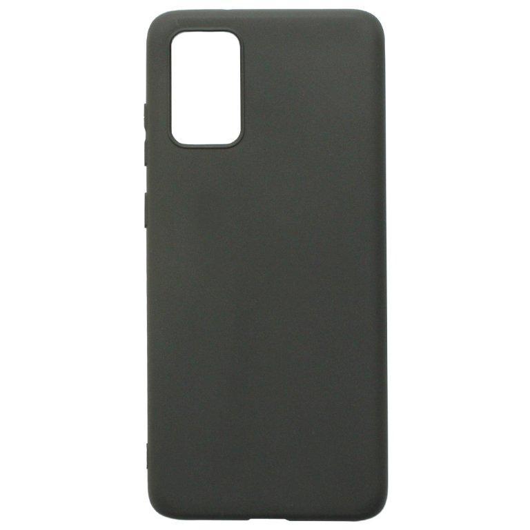 Силиконовый чехол Mat TPU матовый 1.0mm для Samsung Galaxy S20 Plus (Черный)