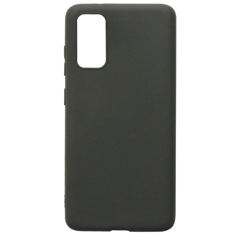 Силиконовый чехол Mat TPU матовый 1.0mm для Samsung Galaxy S20 (Черный)
