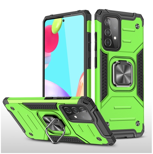 Чехлы для Samsung Galaxy A52  Чехолер Противоударный чехол Strong Armour Case с кольцом для Samsung Galaxy A52 (Салатовый)