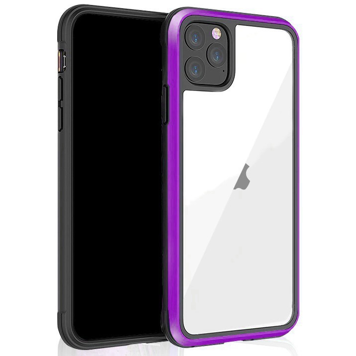   Чехолер Противоударный чехол с алюминиевой рамкой K-Doo Ares для iPhone 12 Pro Max (Фиолетовый)