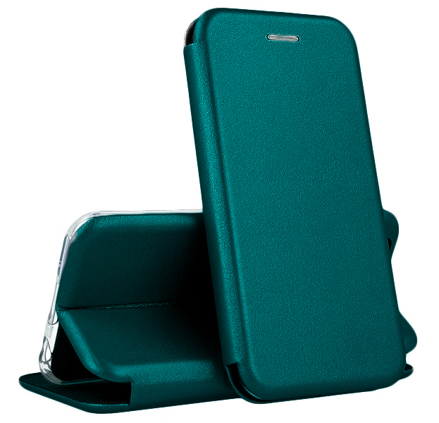 Чехол-книжка из эко-кожи Deppa Clamshell для Samsung Galaxy M21 (Изумрудный)