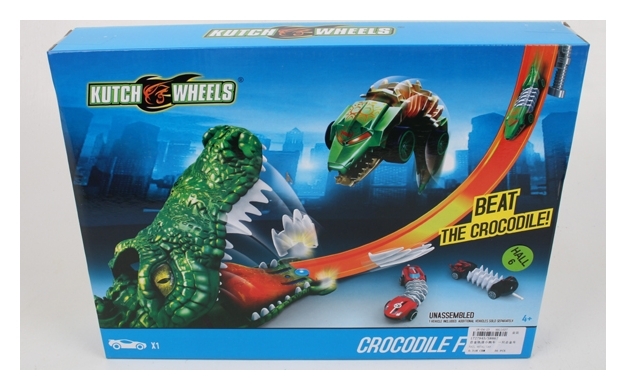 Треки и авторалли Игровой набор автотрек и машинка Атака крокодила