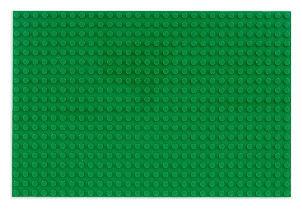 Пластмассовые конструкторы  Белорис Пластина-основание для конструктора, цвет зелёный, 16х24 см