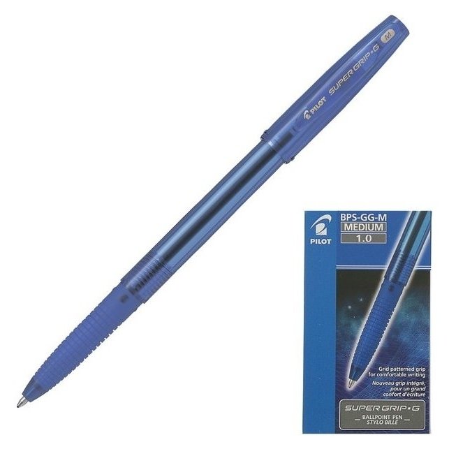 Ручка шариковая Super Grip G стержень синий BPS-GG-M (L)
