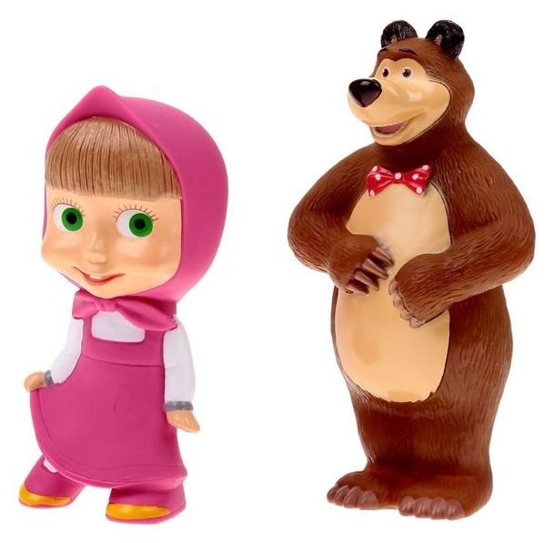Набор резиновых игрушек Маша и Медведь