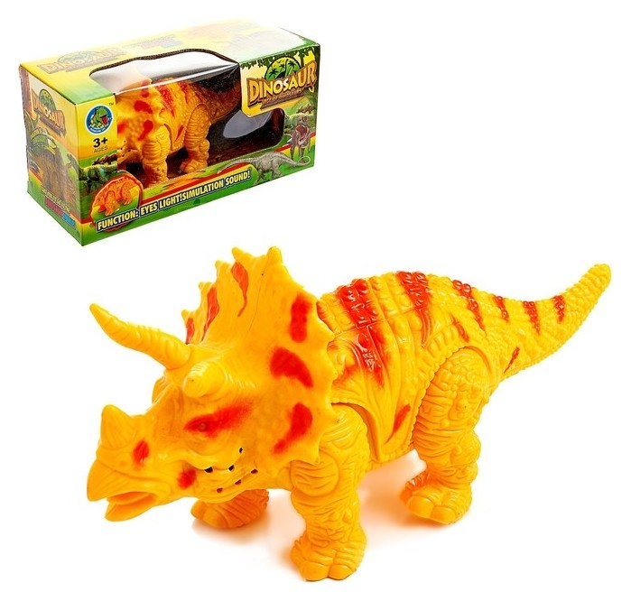 Динозавр со звуковыми и световыми эффектами Трицератопс