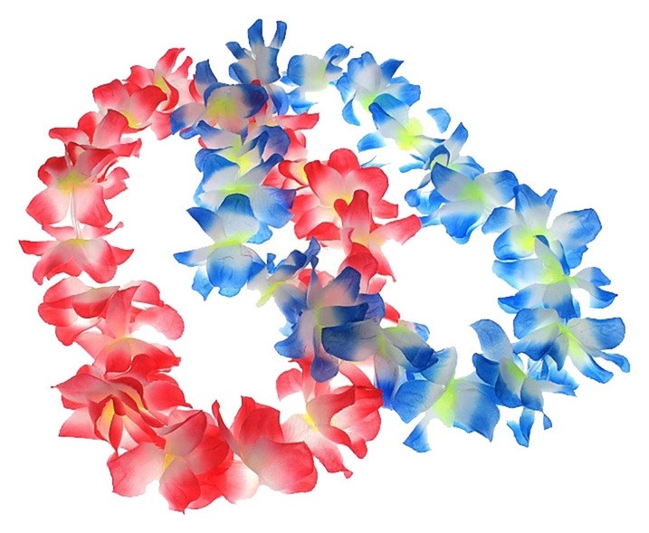 Гавайское ожерелье Крупные цветы