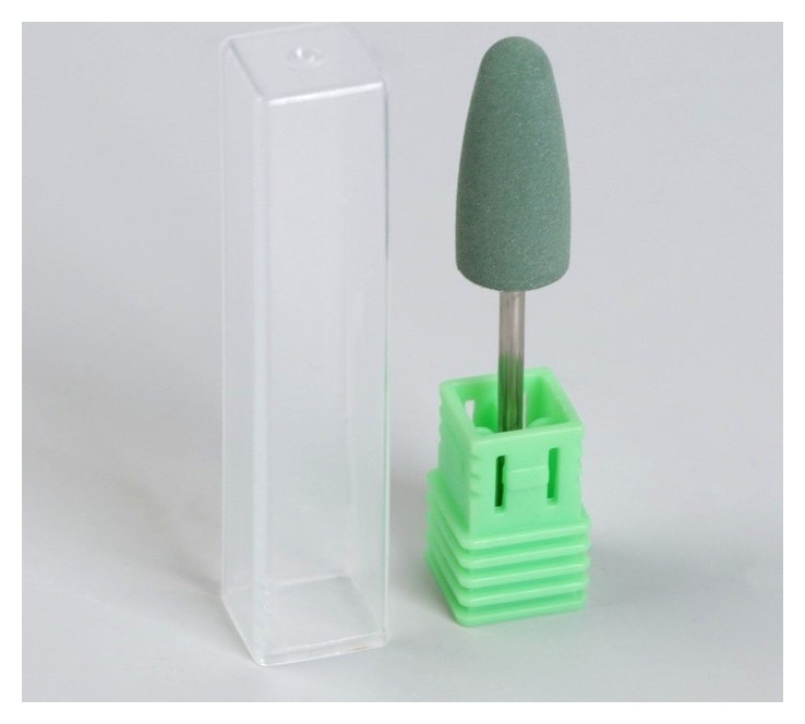 Фреза силиконовая для полировки, средняя, 10 × 24 мм, цвет зелёный