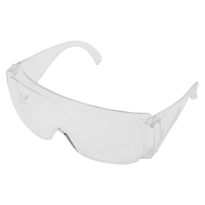 Очки защитные Сибртех, открытого типа, прозрачные, ударопрочный материал