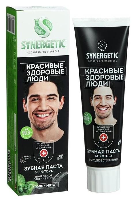 Зубная паста Synergetic природное отбеливание, 100гр