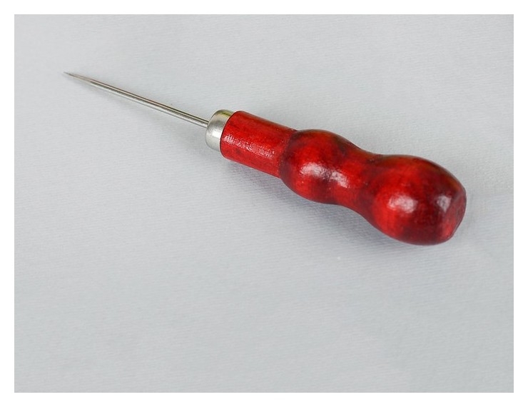 Инструменты для шитья Шило швейное, 13 × 2 см, цвет красный