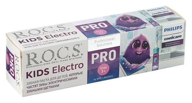 Зубная паста R.o.c.s Pro Kids Electro, 45 г