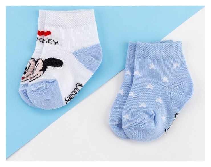 Набор носков I Love Mickey микки маус, 2 пары, 8-10 см