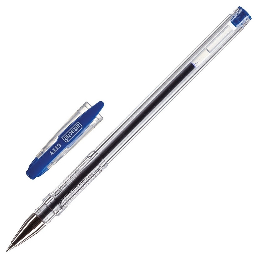 Ручка гелевая Attache City 0,5мм синий россия