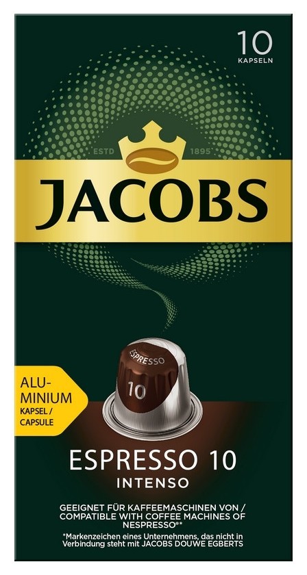 Кофе в капсулах Jacobs Espresso 10 Intenso, 10x5г