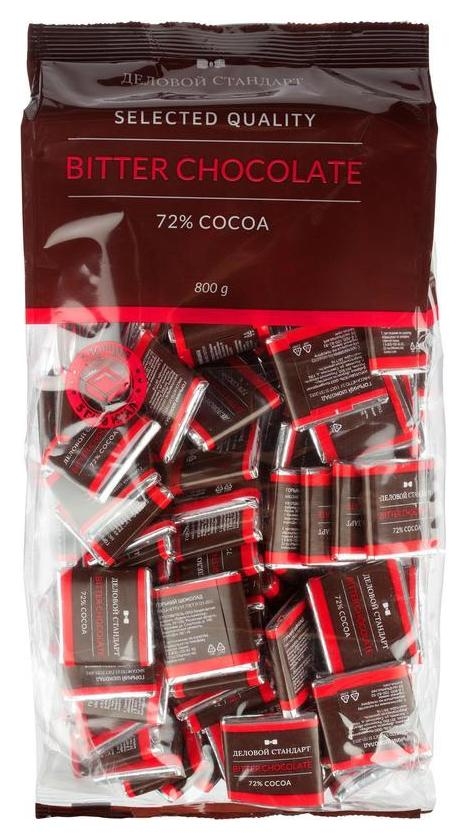 Шоколад порционный Деловой Стандарт горький 72%