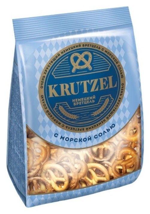 Печенье  Белорис Крекер крендельки Krutzel бретцель с солью, 250г пк015