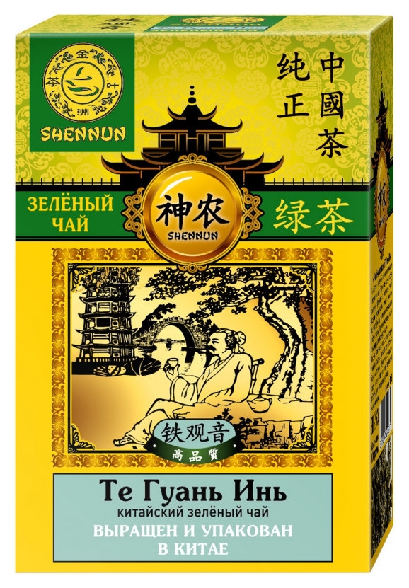 Чай Shennun Те гуань Инь зеленый, листовой, 100 г. 13063