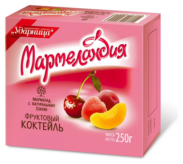 Мармелад мармеландия фруктовый коктейль 250г