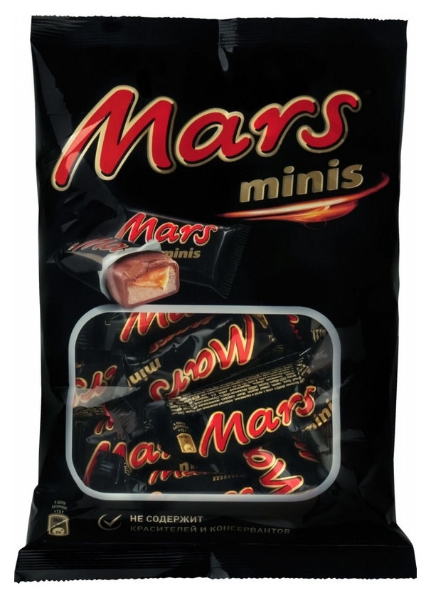 Шоколадный батончик Mars мини 182г