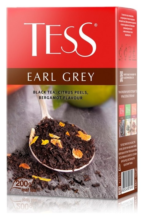 Чай Tess Earl Grey листовой черный с доабвками,200г 1349-12