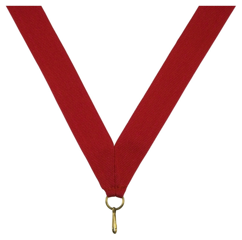 Лента для медалей 24 мм цвет красный Ln3a