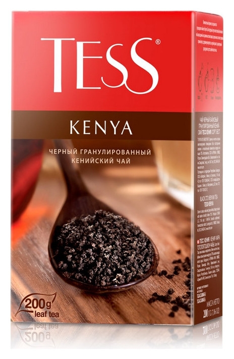 Чай Tess Kenya гран. черный,200г 1250-12