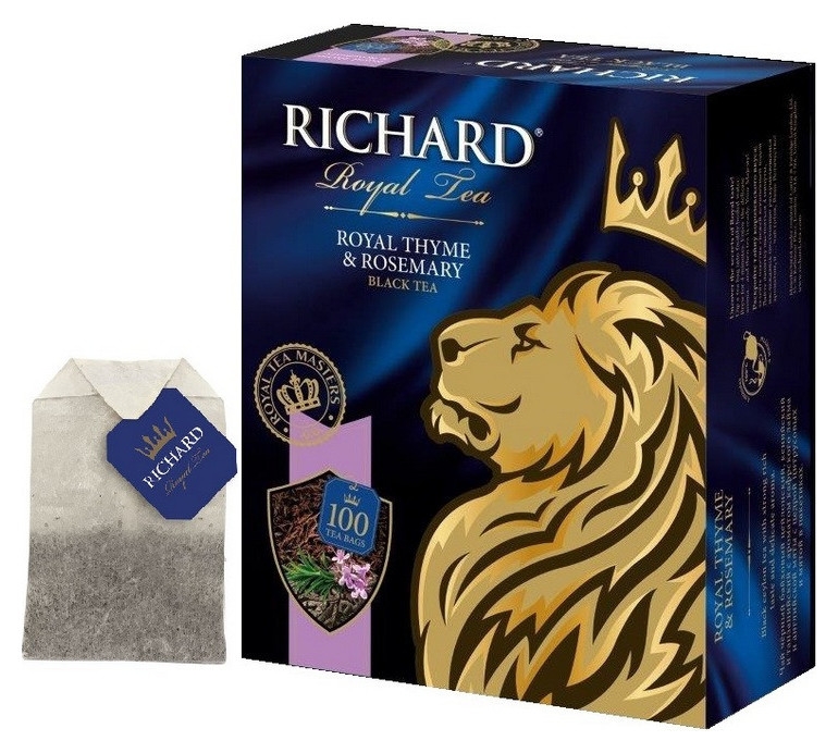 Чай Richard Royal Thyme&rosemary черный, 100 пак 13938