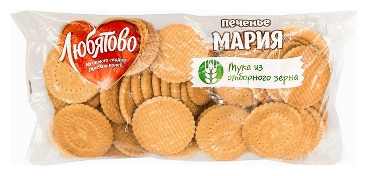 Печенье затяжное мария, любятово, 500 гр.