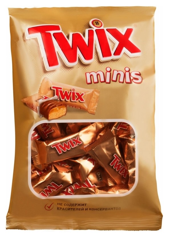 Шоколадный батончик Twix мини 184г