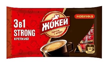 Кофе жокей крепкий 3в1(12гх50п) коф.напиток раст.,1043335