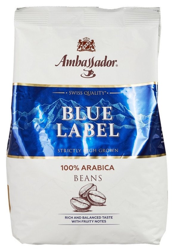 Кофе Ambassador Blue Label в зернах, 1кг