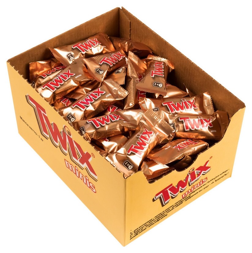   Белорис Шоколадный батончик Twix миниc, 1кг