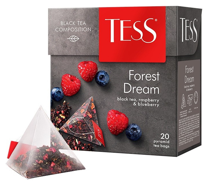 Чай Tess Forest Dream черный пирамидки 20шт