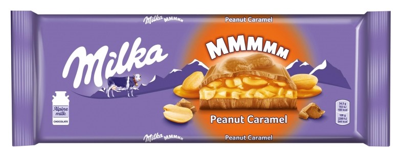 Шоколад Milka молоч. с карамельной нач.арахис и воздушный рис,276г