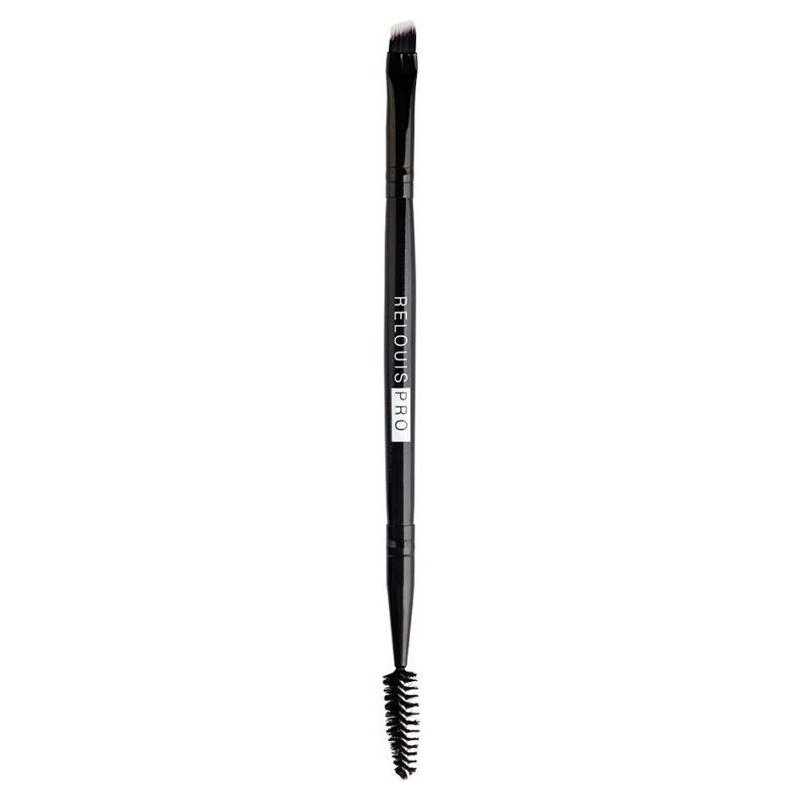 Кисть для бровей косметическая двусторонняя Brow & Eyeliner Brush Pro