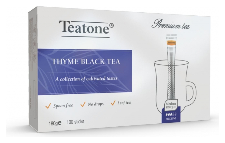 Чай аромат чабреца Teatone черный в металл.стике, 100шт/уп. 198