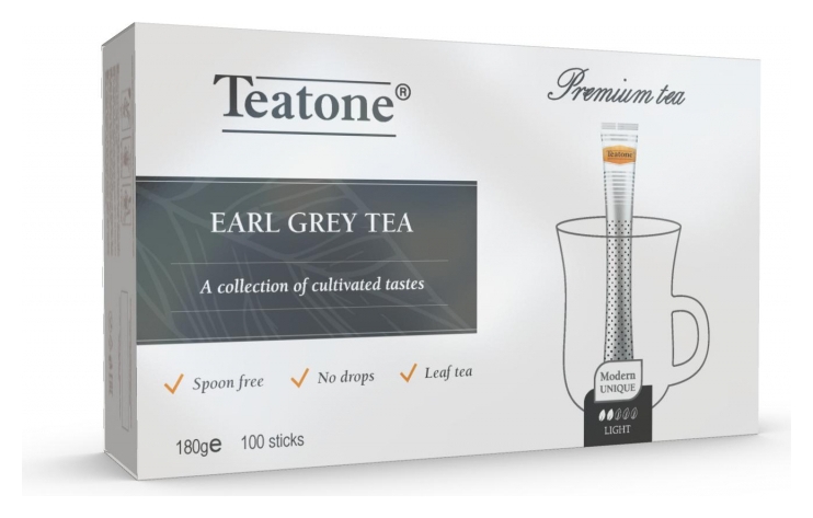 Чай аромат бергамота Teatone черный в металл.стике, 100шт/уп. 198