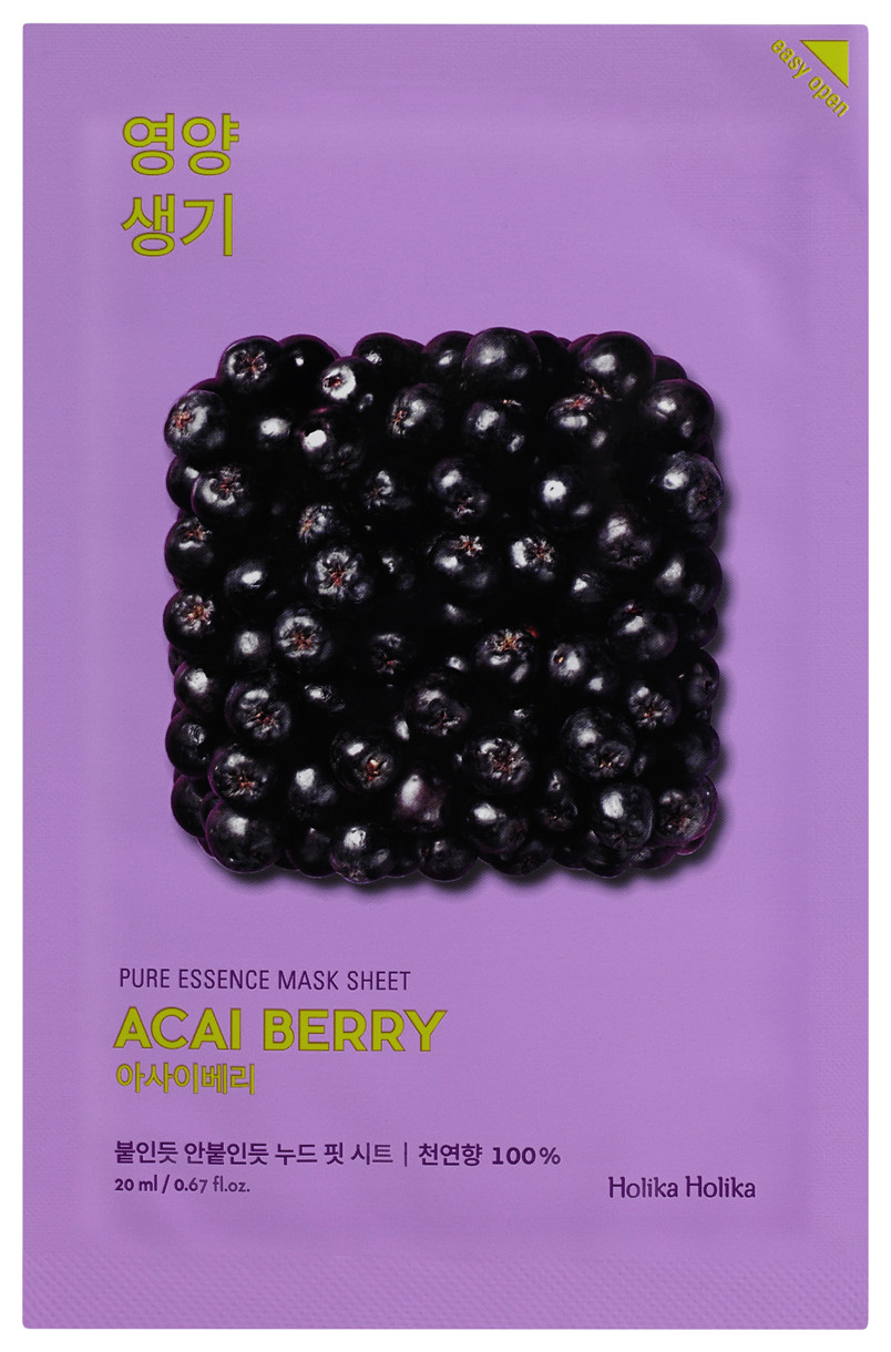 Витаминизирующая маска для лица Pure Essence Mask Sheet Acai Berry